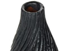 Beliani Dekorativní váza černá 54 cm FLORENTIA
