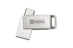 Diskus 128GB USB Flash 3.2 MyDual stříbrný, USB-C/USB-A, MyMedia