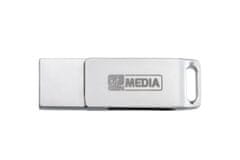 Diskus 128GB USB Flash 3.2 MyDual stříbrný, USB-C/USB-A, MyMedia