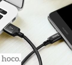 Hoco Data kabel X14 Times speed, USB-C, 3A, 1m, černá