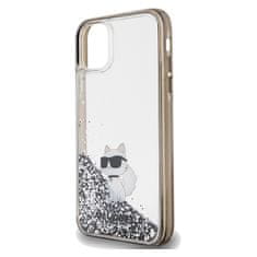 Karl Lagerfeld Originální kryt KARL LAGERFELD hardcase Liquid Glitter Choupette KLHCN61LKCNSK for Apple iPhone 11/ Xr , barva čirá