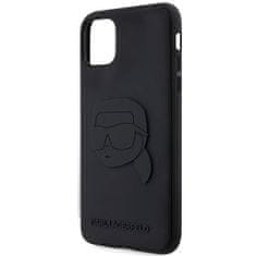 Karl Lagerfeld Originální kryt KARL LAGERFELD hardcase Rubber Karl Head 3D KLHCN613DRKNK for Apple iPhone 11/ Xr , barva černá