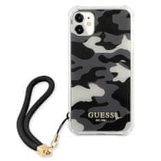 Guess Originální kryt GUESS Camo GUHCN61KSARBK for Apple iPhone 11 , barva černá