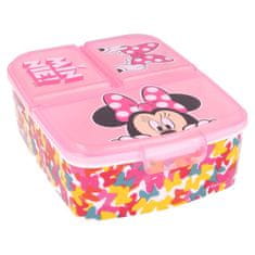 Stor Dělený plastový box na svačinu MINNIE MOUSE Butterfly, 51120