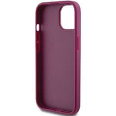 Guess hard kryt na iPhone 15 6.1" Purple Glitter Script Big 4G