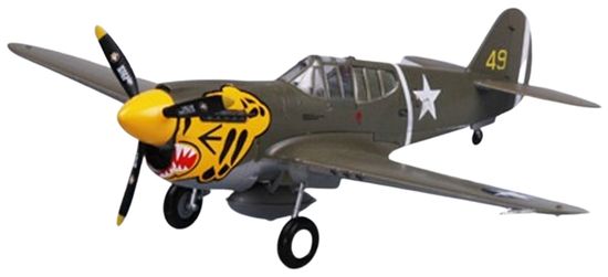 Easy Model Curtiss P-40E Warhawk, USAAF, 11. FS, 343 FG, Aleutští tygři, 1/72