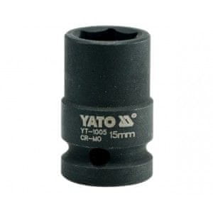 YATO Nástavec 1/2" rázový šestihranný 15 mm CrMo