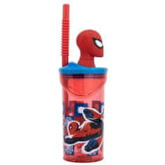 Stor Plastová 3D sklenička s figurkou Spiderman, 360ml, 74766