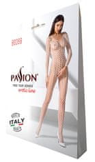 Passion Passion Bodystocking BS068 bílý sexy bodystocking s průstřihem