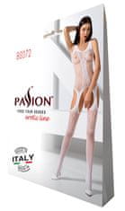 Passion Passion Bodystocking BS072 bílý sexy bodystocking s průstřihem