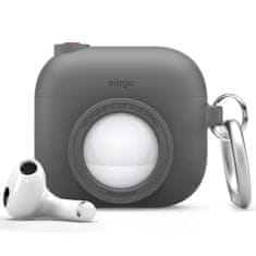 Elago Pouzdro pro AirPods 3 a AirTag, tmavě šedé