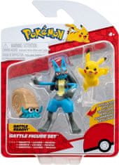 Jazwares Pokémon Battle Set Omanyte Pikachu Lucario