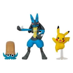 Jazwares Pokémon Battle Set Omanyte Pikachu Lucario