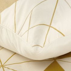 Eurofirany ložní prádlo AGGIE 140x200 Design91 bílé zlato geometrie