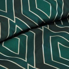 Eurofirany Ložní prádlo ASTORIA 140x200 Design91 zelená geometrie