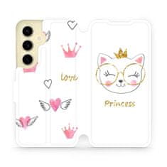 Mobiwear Knížkové flip pouzdro - Samsung Galaxy S24 - MH03S Kočička princess