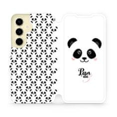 Mobiwear Knížkové flip pouzdro - Samsung Galaxy S24 - M030P Panda Amálka