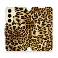 Mobiwear Knížkové flip pouzdro - Samsung Galaxy S24 - VA33P Leopardí vzor