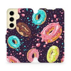 Mobiwear Knížkové flip pouzdro - Samsung Galaxy S24 - VP19S Donutky