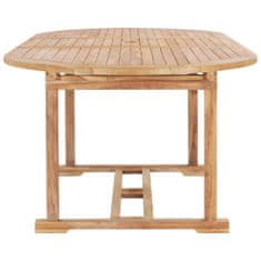 Vidaxl Rozkládací zahradní stůl (150–200) x 100 x 75 cm masivní teak