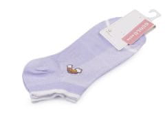 Kraftika 1pár fialová sv. duha dámské / dívčí bavlněné ponožky
