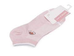 Kraftika 1pár pudrová duha dámské / dívčí bavlněné ponožky