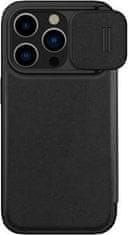 Noname Nillkin Qin Book PRO Plain Leather Pouzdro pro Apple iPhone 15 Pro Classic Black