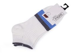 Kraftika 1pár bílo-modrá šedá pánské / chlapecké bavlněné ponožky