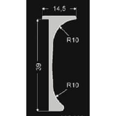 Veneti Spojovací lišta rohová UNIT 5 - 60 cm, stříbrná