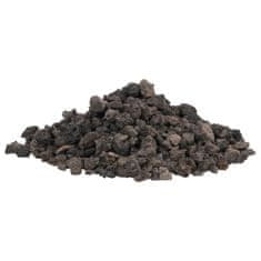Vidaxl Sopečné kameny 10 kg černé 1–2 cm