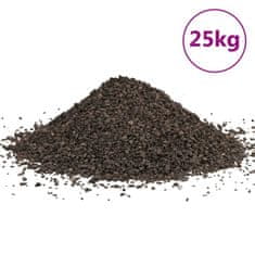 Vidaxl Čedičový štěrk 25 kg černý 1–3 mm