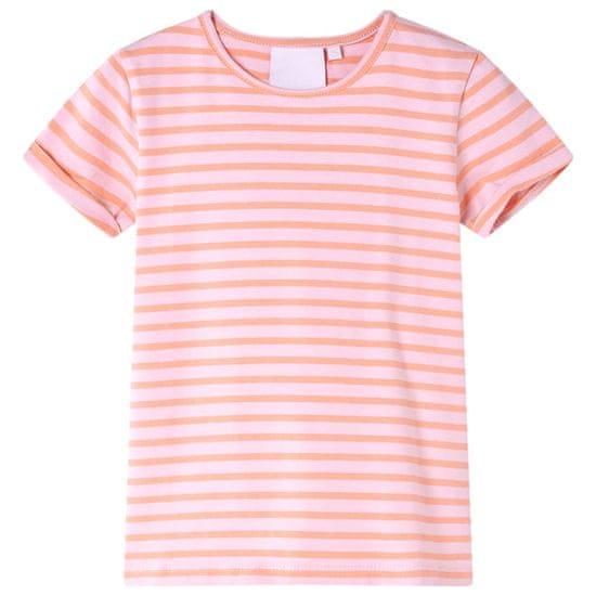 Vidaxl Dětské tričko růžové 104
