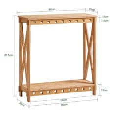 SoBuy SoBuy HFSB01-N Konzolový stolek Předsíňový stolek Úzký odkládací stolek Rozkládací stolek 80x87,5x30cm