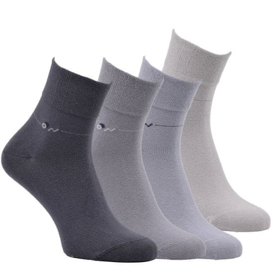 Zdravé Ponožky Zdravé ponožky zkrácené pánské bavlněné ponožky s jemným svěrem 7200524 4pack