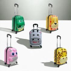 AUR Dětský cestovní 3D kufr KOČIČKA - oválný