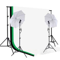 Symfony Fotostudio Set - 2x deštník, 3x plátno