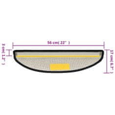 Vidaxl Nášlapy na schody 10 ks 56x17x3 cm antracitové