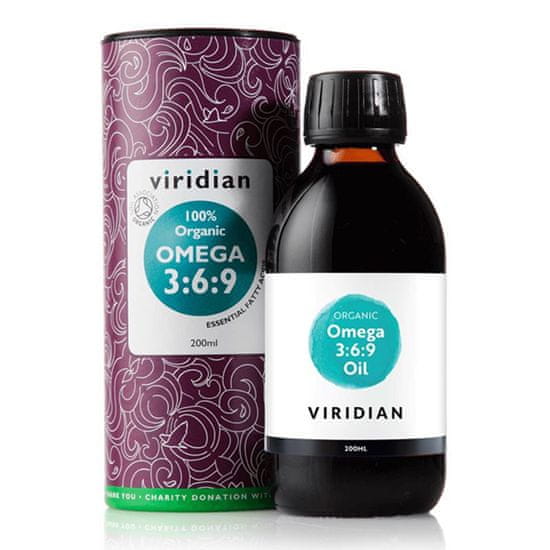 VIRIDIAN nutrition 100% Organic Omega 3:6:9 Oil 200ml.