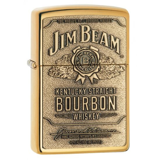 Zippo Benzínový zapalovač Zippo 23156 Jim Beam Brass Emblem