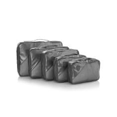 Heys Metallic Packing Cube 5pc Charcoal