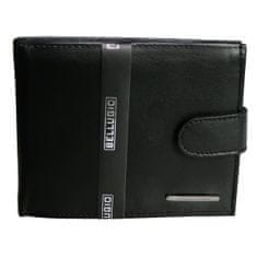 Bellugio Luxusní pánská kožená peněženka Sulo, černá
