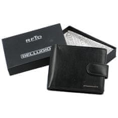 Bellugio Pánská kožená peněženka Bellugio Levi, černá