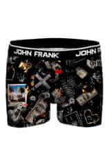 John Frank Pánské boxerky JFBDMOD107, Černá, M