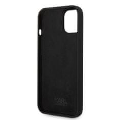 Karl Lagerfeld  Liquid Silicone Ikonik NFT Zadní Kryt pro iPhone 15 Black