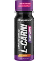 BodyWorld L-Carnitine 3000 Shot 80 ml, jahoda