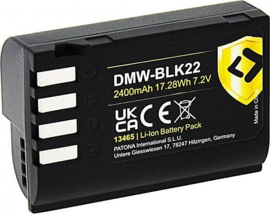 PATONA baterie pro foto Panasonic DMW-BLK22 2400mAh Li-Ion Protect