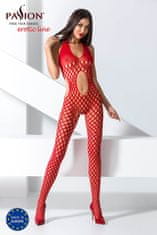 Passion Passion BS065 červený sexy vzorovaný bodystocking