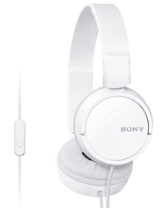 Sony sluchátka MDR-ZX110AP handsfree, bílé