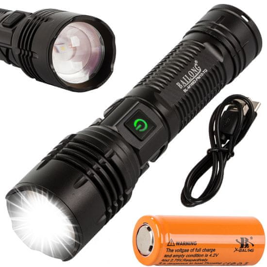 Verk 08327 Taktická svítilna LED CREE PM10-TG, IPX-5, 600 m