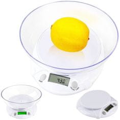 Verk 17022 Kuchyňská váha s LCD displejem a miskou 0,1 g - 7 kg